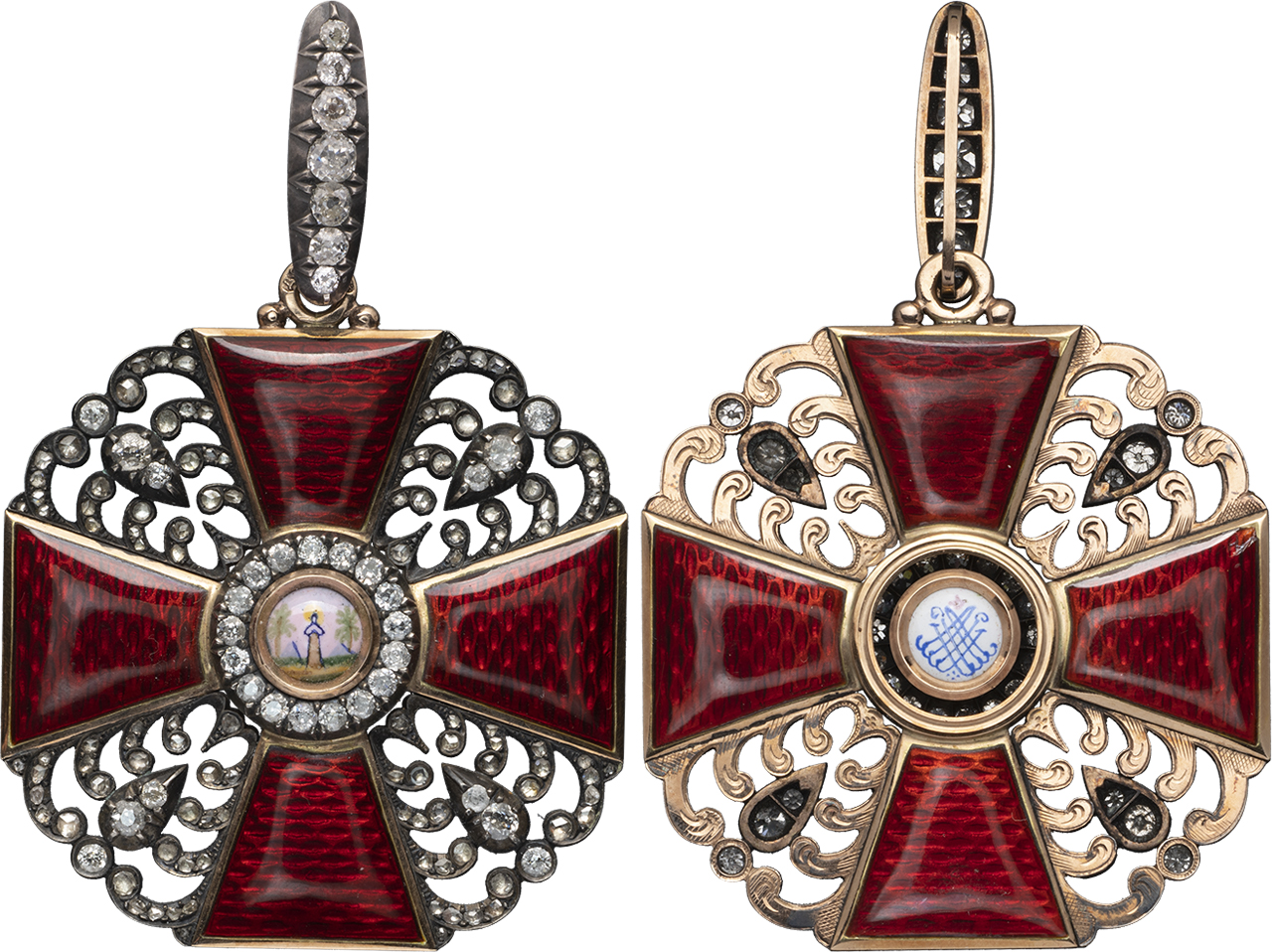 Знак ордена Святой Анны 1-й степени.